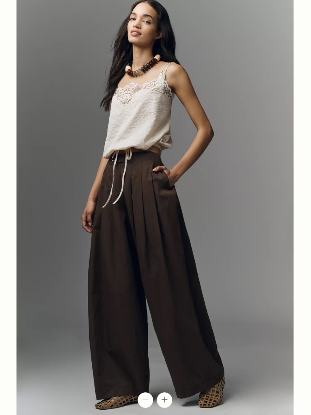 Anthropologie Maeve Pleated Barrel Trousers